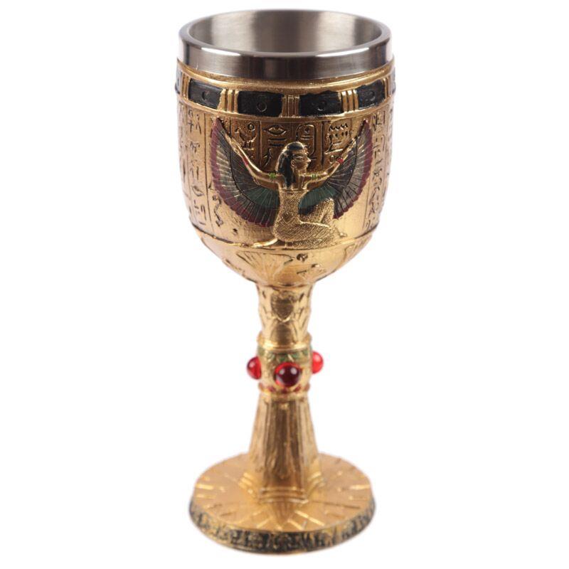 Egyptian Isis Goblet - Stunning Decorative Chalice - Egyptian Decor Ornament