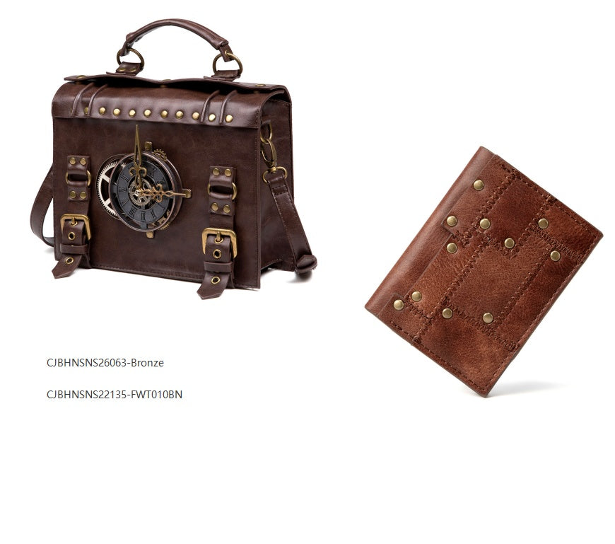 Steampunk ladies long wallet