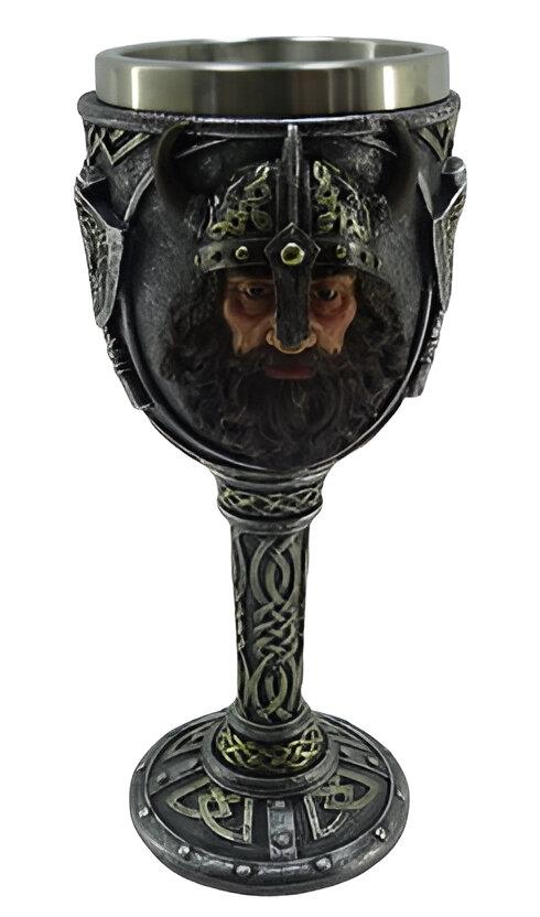 Medieval Viking Goblet Norse Warrior Chalice Resin Drinking Cup Fantasy Decor