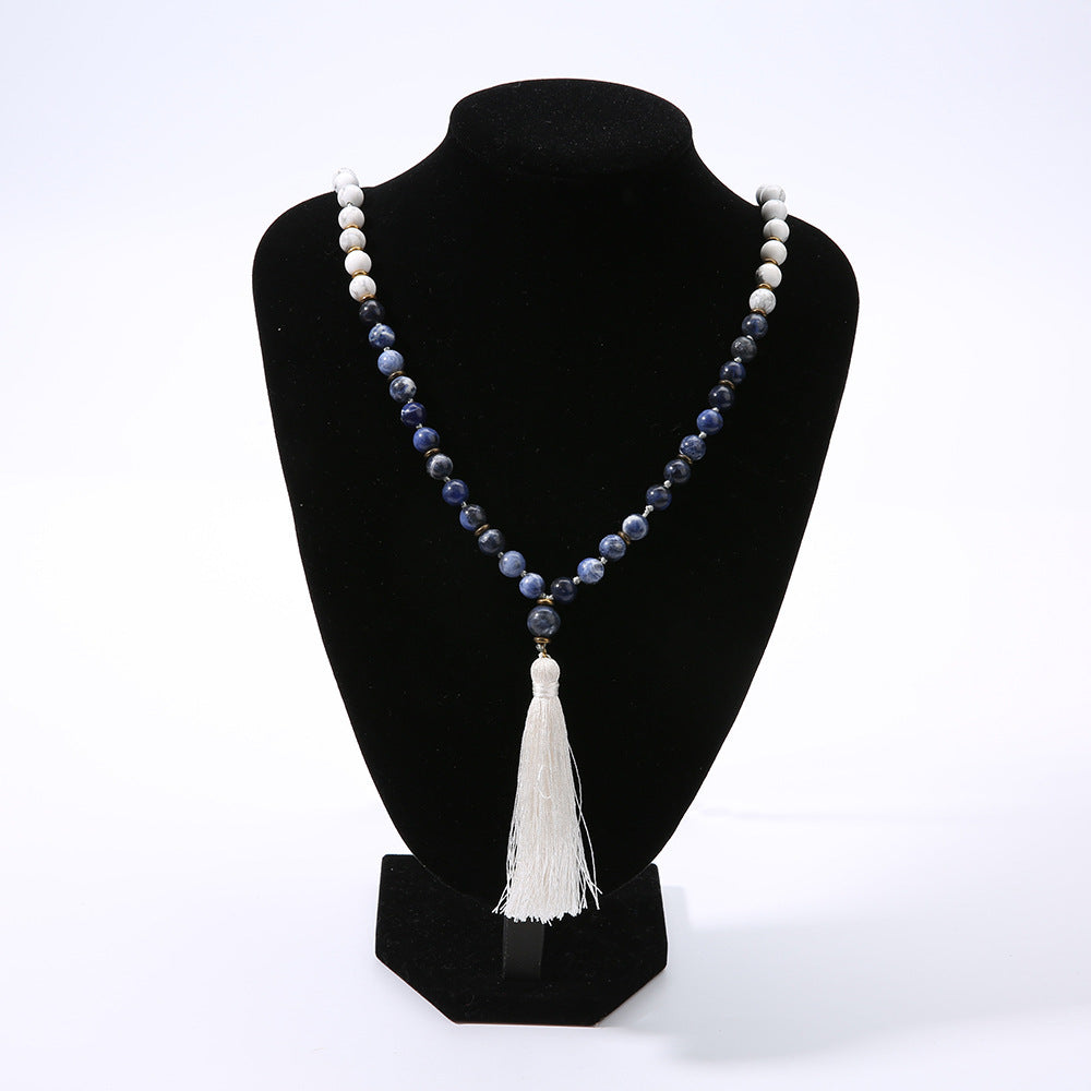 Bohemian fringed necklace