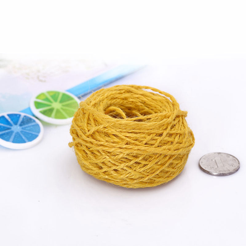 Natural Jute Twine String - Durable Hemp Rope for Crafts, Gift Wrapping, Gardening, and DIY Projects, Eco-Friendly and Multi-Purpose