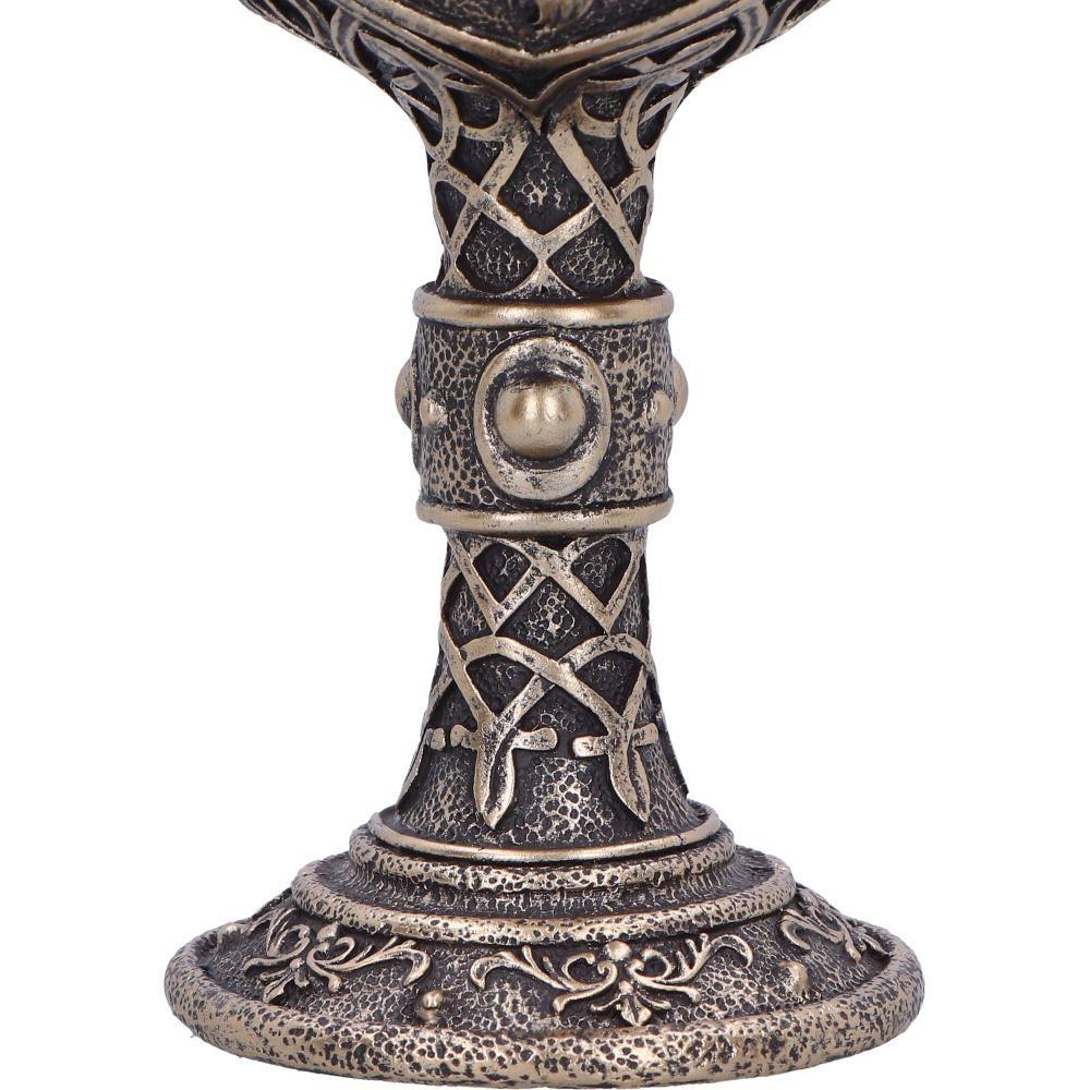 Medieval Wolf Goblet Chalice with Celtic Knotwork Tribal Gothic Fantasy Drinkware