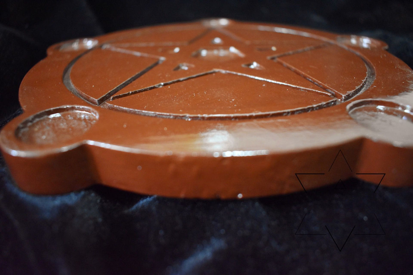 Pure solid wood candle holder