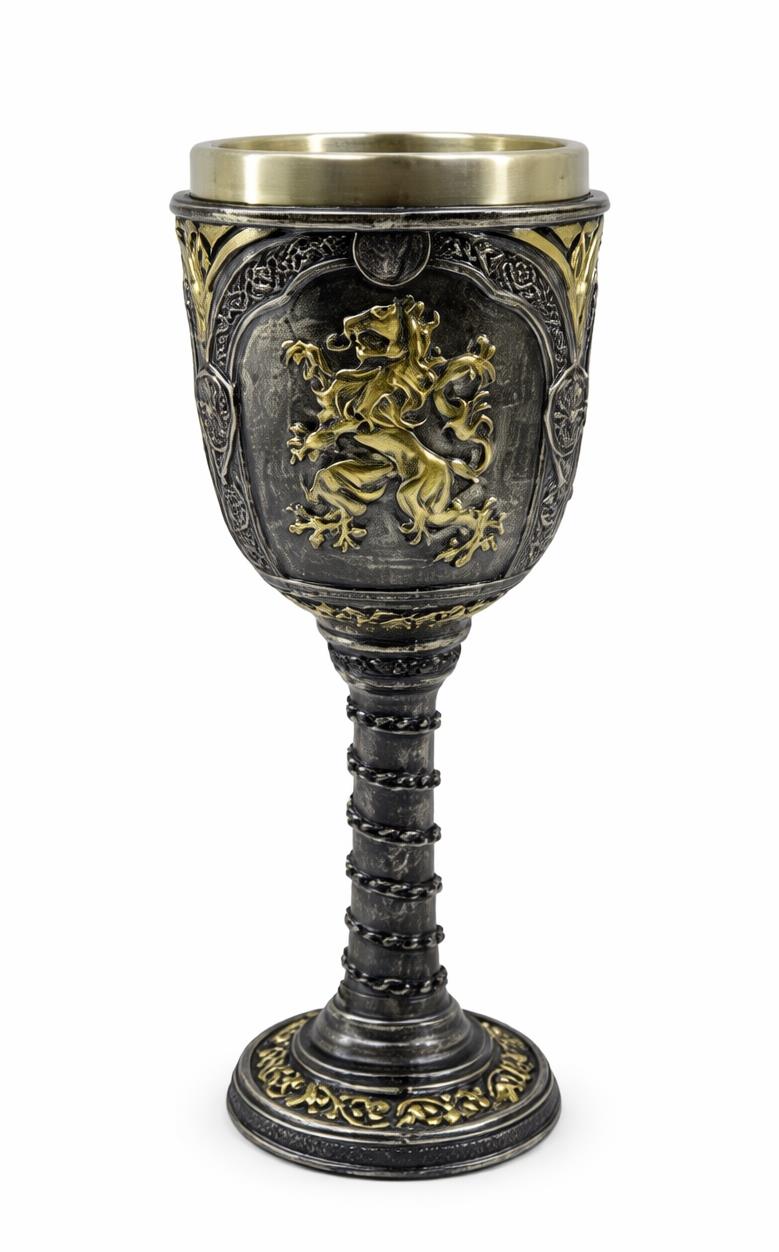 Medieval Knight Goblet Chalice Gothic Drinking Cup Viking Templar Ornament