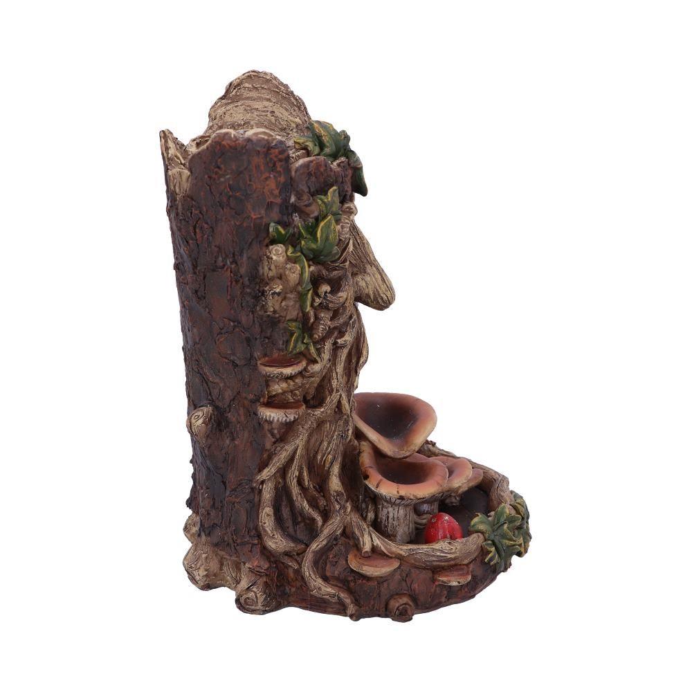 Tree Spirit Backflow Incense Burner Mystical Green Man Ornament Fantasy Figurine
