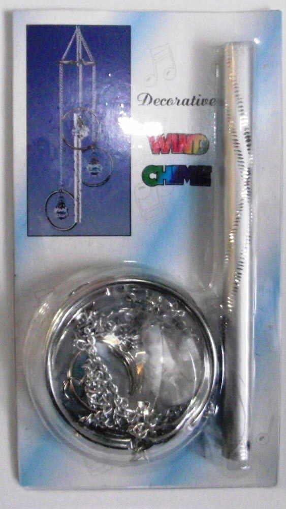 Mystical Metal & Crystal Wind Chime - 36 cm Hanging Ornament with Reflective Crystals for Tranquil Home Décor