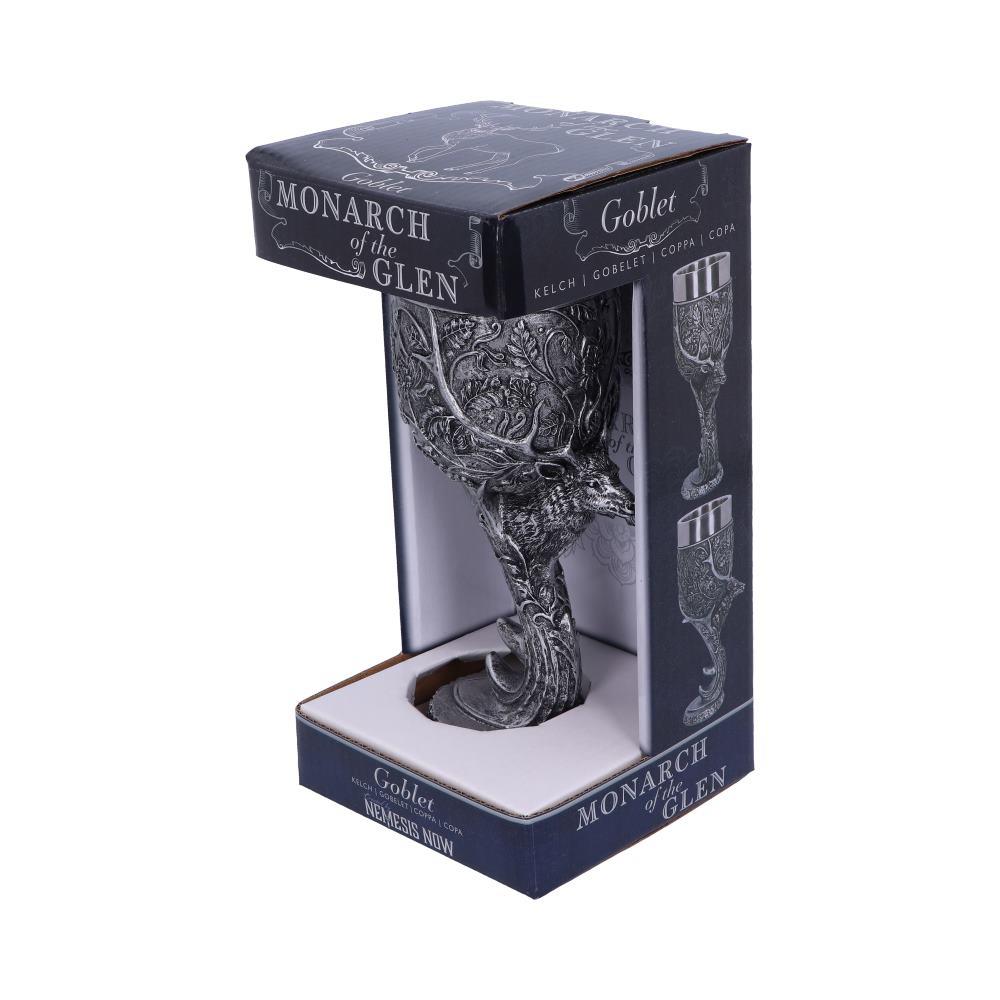 Celtic Stag Head Goblet Monarch of the Glen Chalice Pagan Gothic Altar Wine Cup