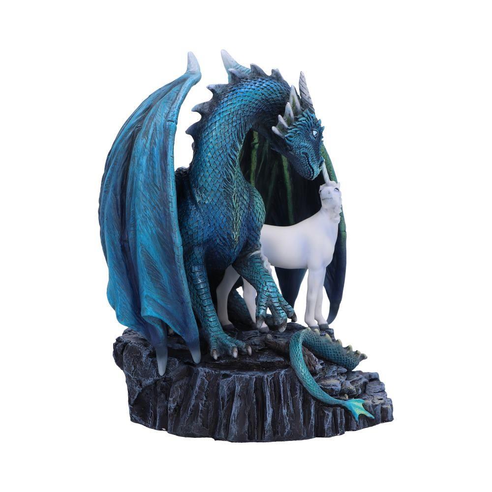 Lisa Parker Protector of Magick Dragon & Unicorn Figurine | Gothic Fantasy Decor 17cm