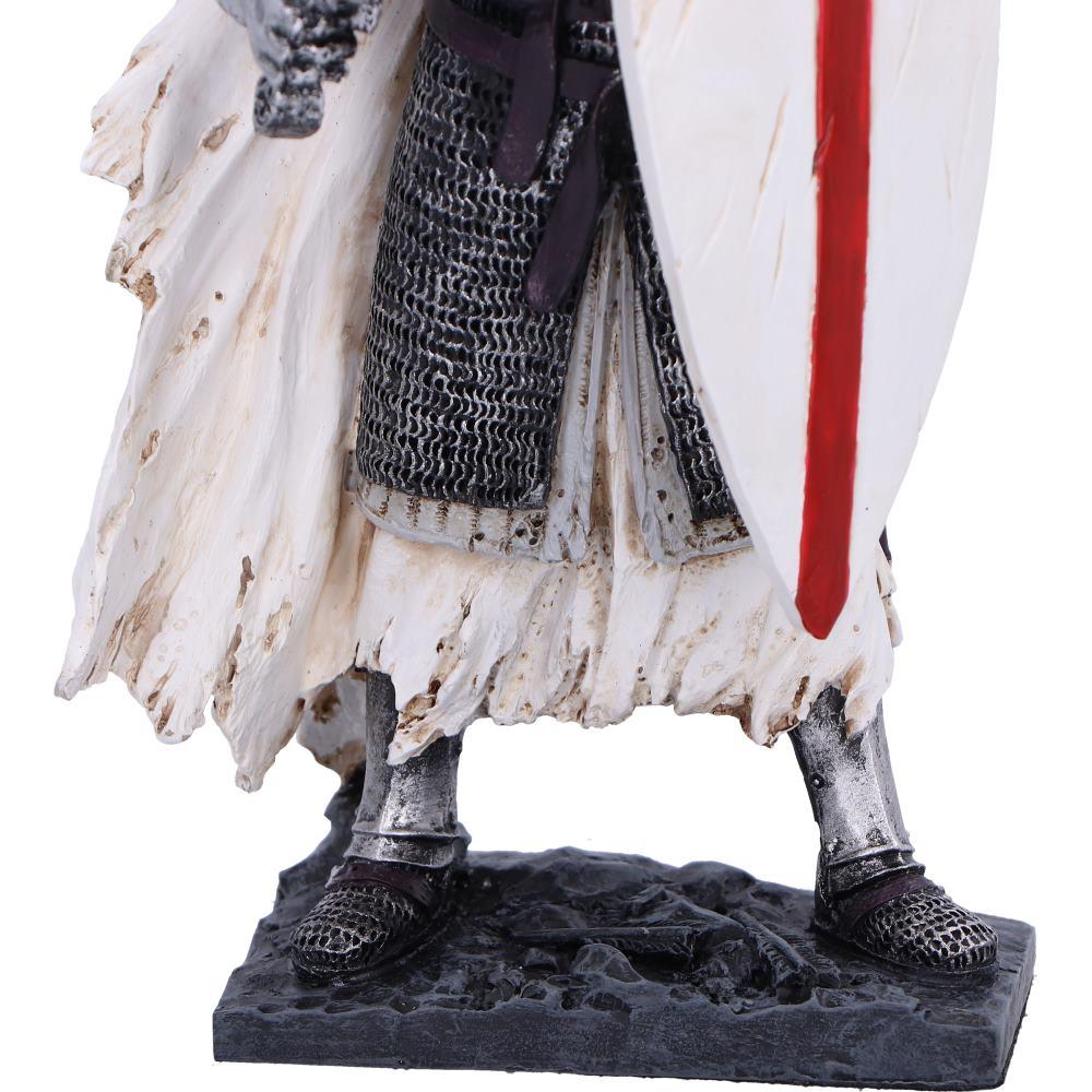 Templar Knight Figurine Medieval Warrior Ornament Gothic Historical Crusader