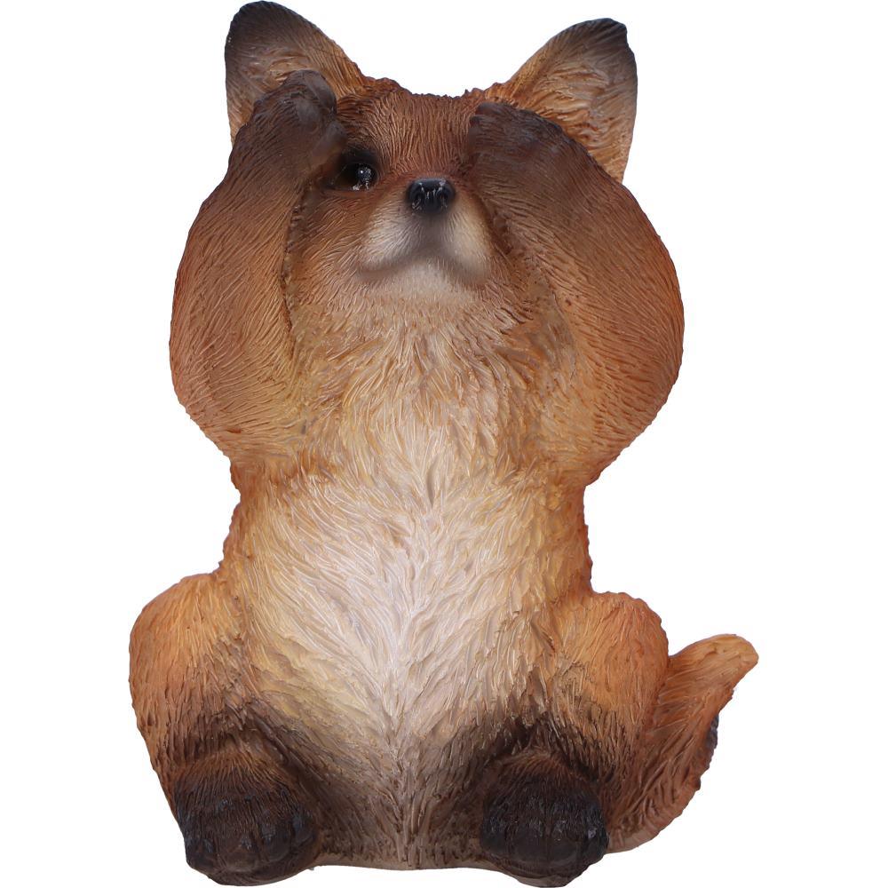 Three Wise Fox Figurines Set Hear See Speak No Evil statue Wisdom Ornaments