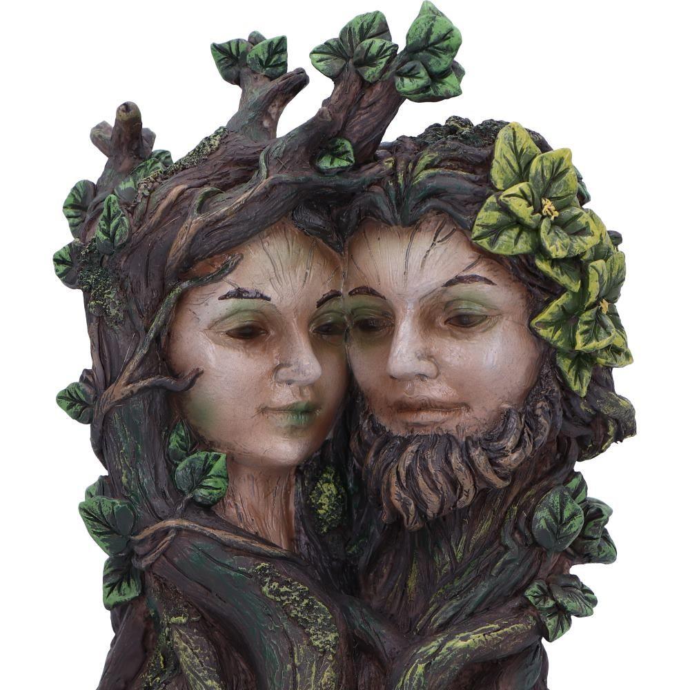 Greenman Tree Spirit Ornament | Woodland Green Man Figurine Home Decor 19cm