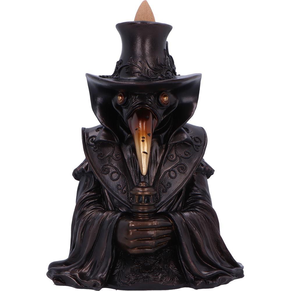 Backflow Incense Burner Plague Doctor Figurine Gothic Cone Holder Ornament