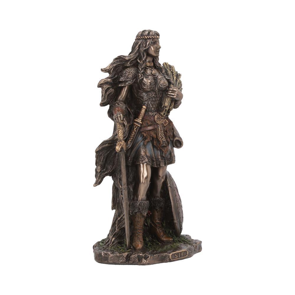 Sif Norse Goddess Bronze Figurine Mythological Viking Earth Mother Statue Decor