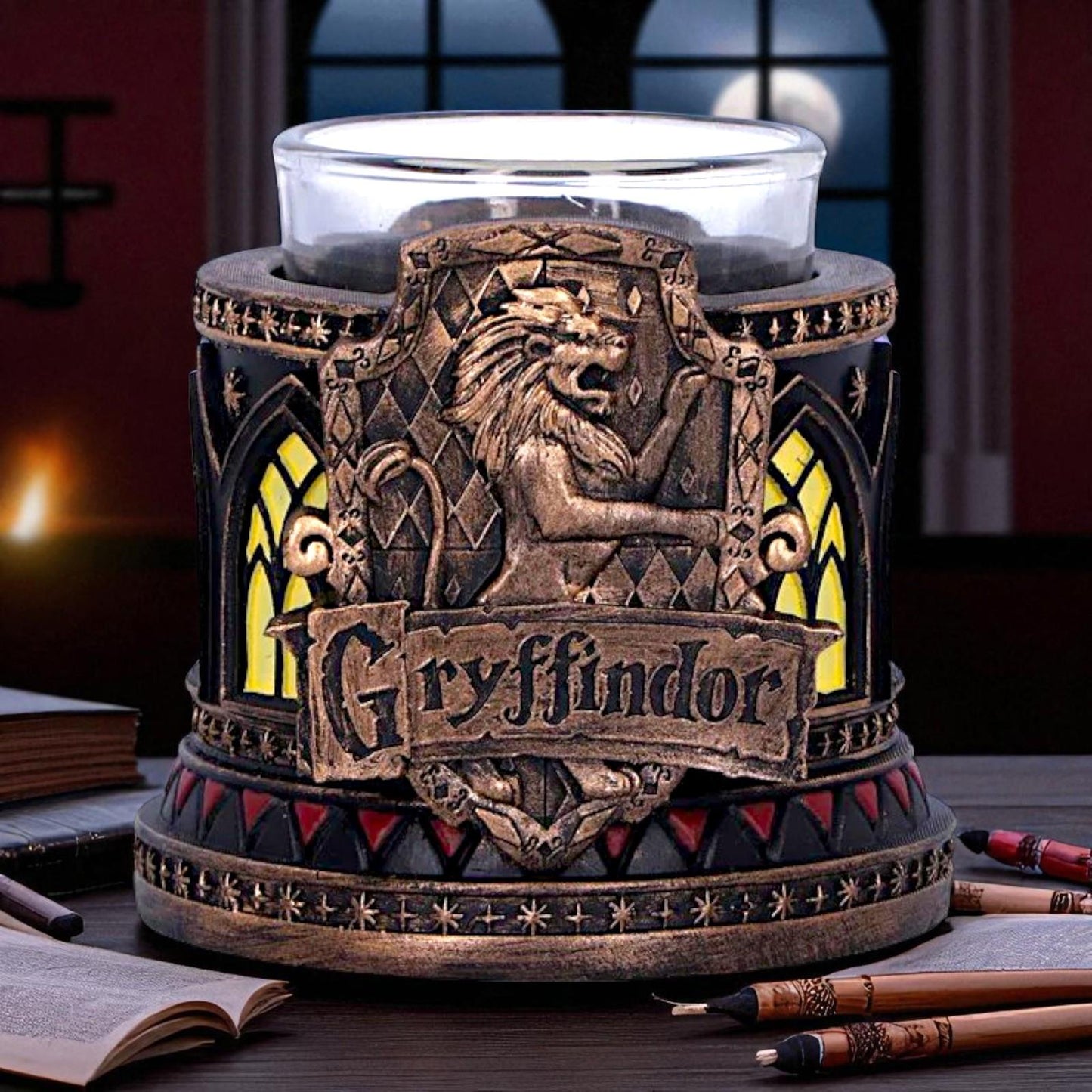 Fantasy Harry Potter Gryffindor Tea Light Holder Official Licensed Gothic Decor