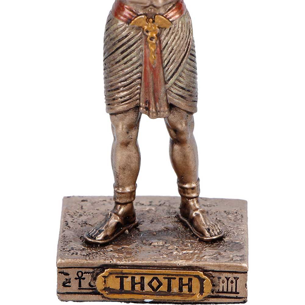 Small Thoth Egyptian God Mini Figurine Wisdom Knowledge Deity Statue Decor