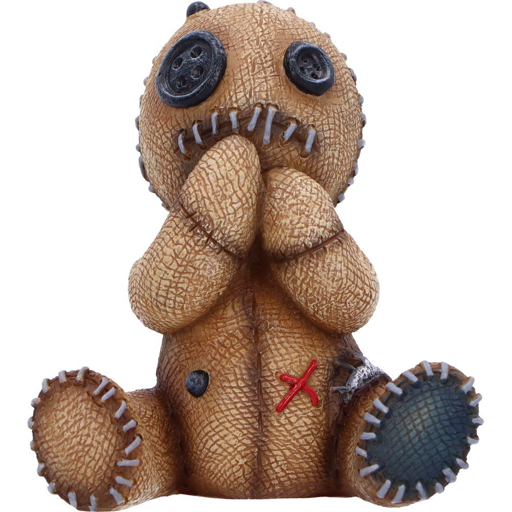 Gothic Voodoo Doll Figurine Hear No See No Speak No Evil Quirky Gift Boxed
