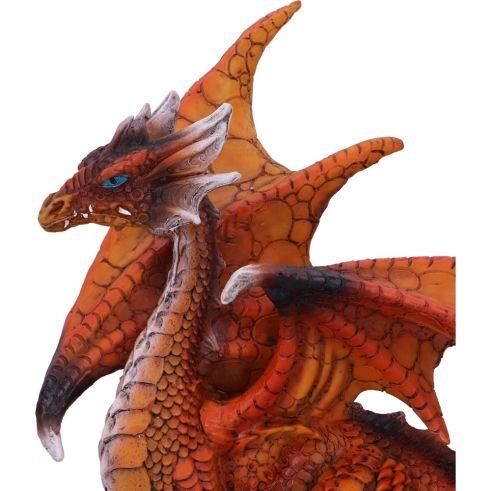 Nemesis Now Gothic Orange Dragon Figurine - Resin Fantasy Ornament