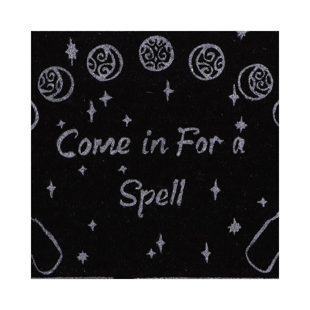 Come in for a Spell" Witchcraft Doormat | 45x75cm Coco PVC Backed | Gothic Decor
