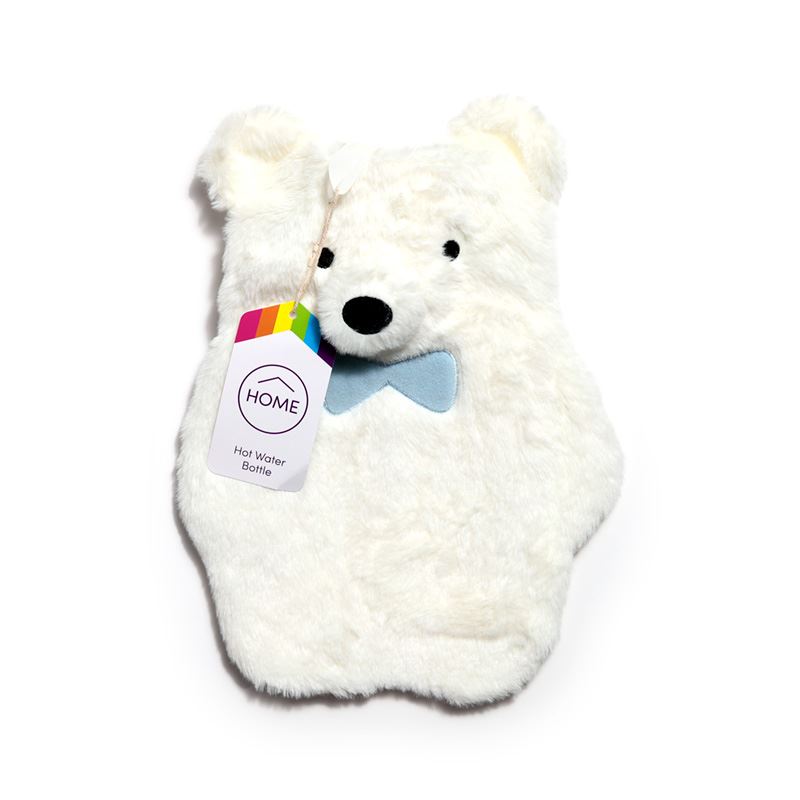 Cold Weather Hot Water Bottle with Plush Cover - Polar Bear Back Pain Relief Cramps