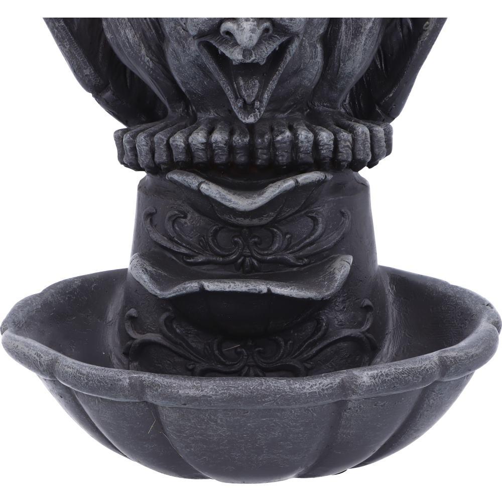 Dark Gargoyle Incense Cone Burner Gothic Backflow Smoke Tower Horror Statue