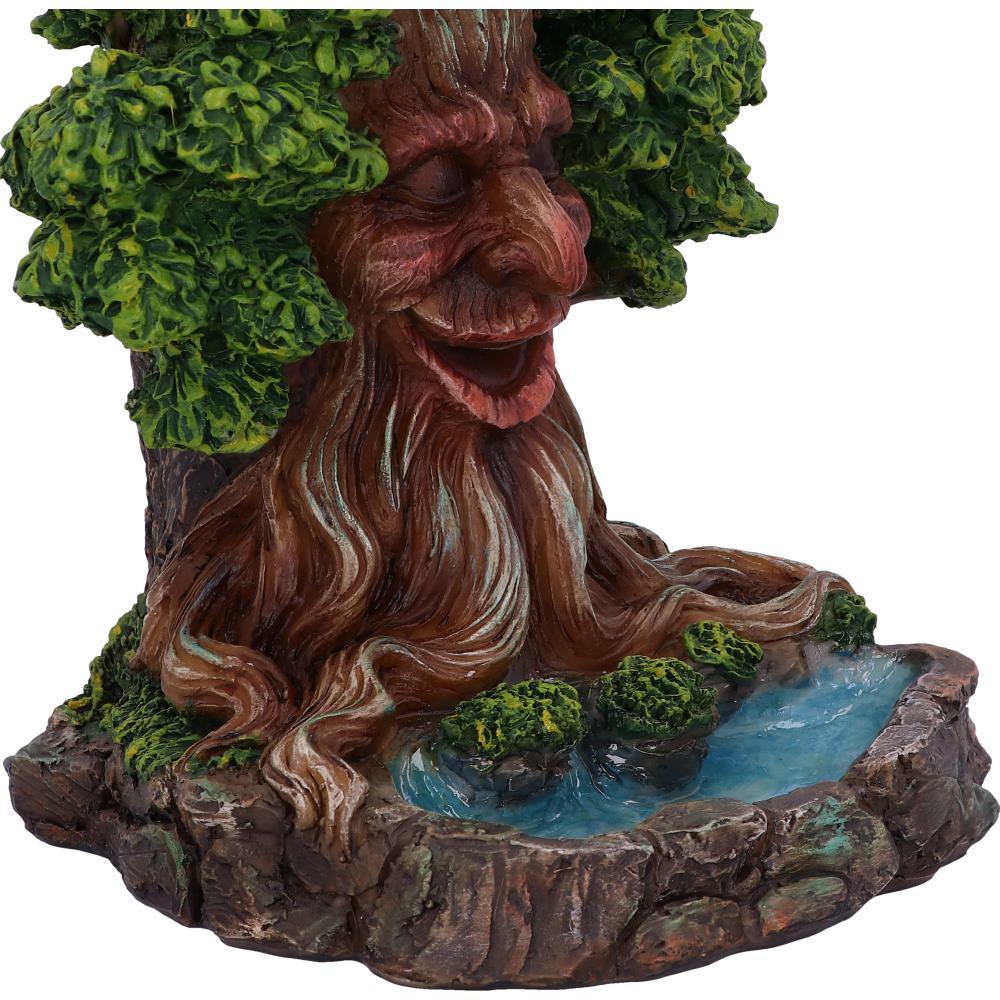 Mystical Tree Spirit Incense Holder Green Man Backflow Burner Gothic Decor Statue