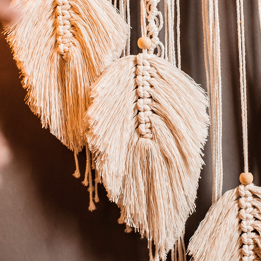 Bohemian hand-woven tapestry dream catcher