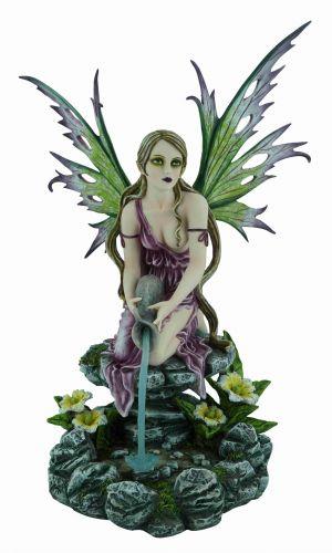 Gothic Fairy Water Jug Figurine, 48 cm Fantasy Resin Statue, Mystical Home Decor