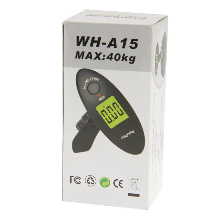 40kg x 100g LCD Electronic Travel Luggage Weight Scale (WH-A15), WH-A15