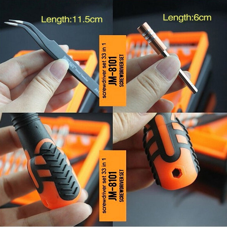 JAKEMY JM-8101 33 in 1 Screwdriver Bit Set with Tweezers & Extension Bar
