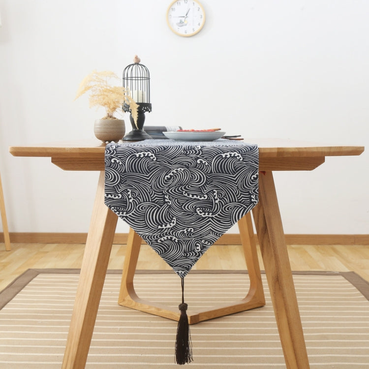Cotton Linen Tea Table Dining Table Table Flag Retro Tablecloth, 30x160cm, 30x180cm, 30x200cm, 30x220cm, 30x240cm