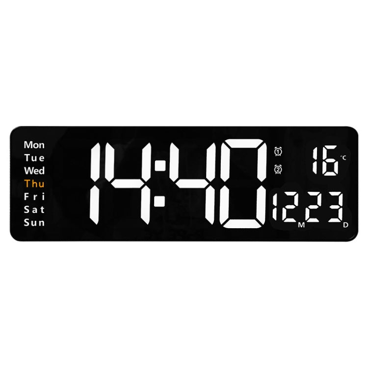 6626 Living Room Wall-Mounted Large Screen Display LED Digital Clock, 16 Inch Orange Temperature, 16 Inch Green Temperature, 16 Inch Blue Tempera