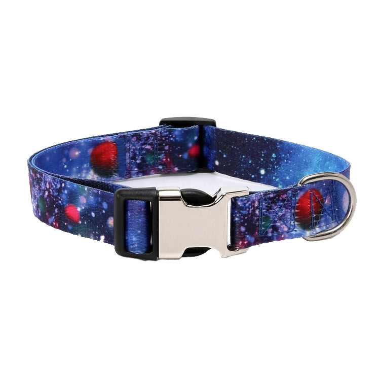 Pet Ethnic Style Polyester Cotton Print Pattern Collar, Size:, S: 1.5x27-43cm, M: 2.0x32-52cm, L: 2.5x38-61cm