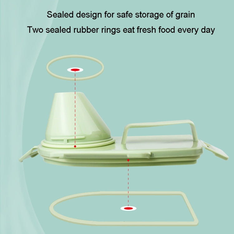 Pet Food Storage Bucket 4 Snap Dog Food Moisture Proof Sealed Storage Tank, 1.5L, 2.5L