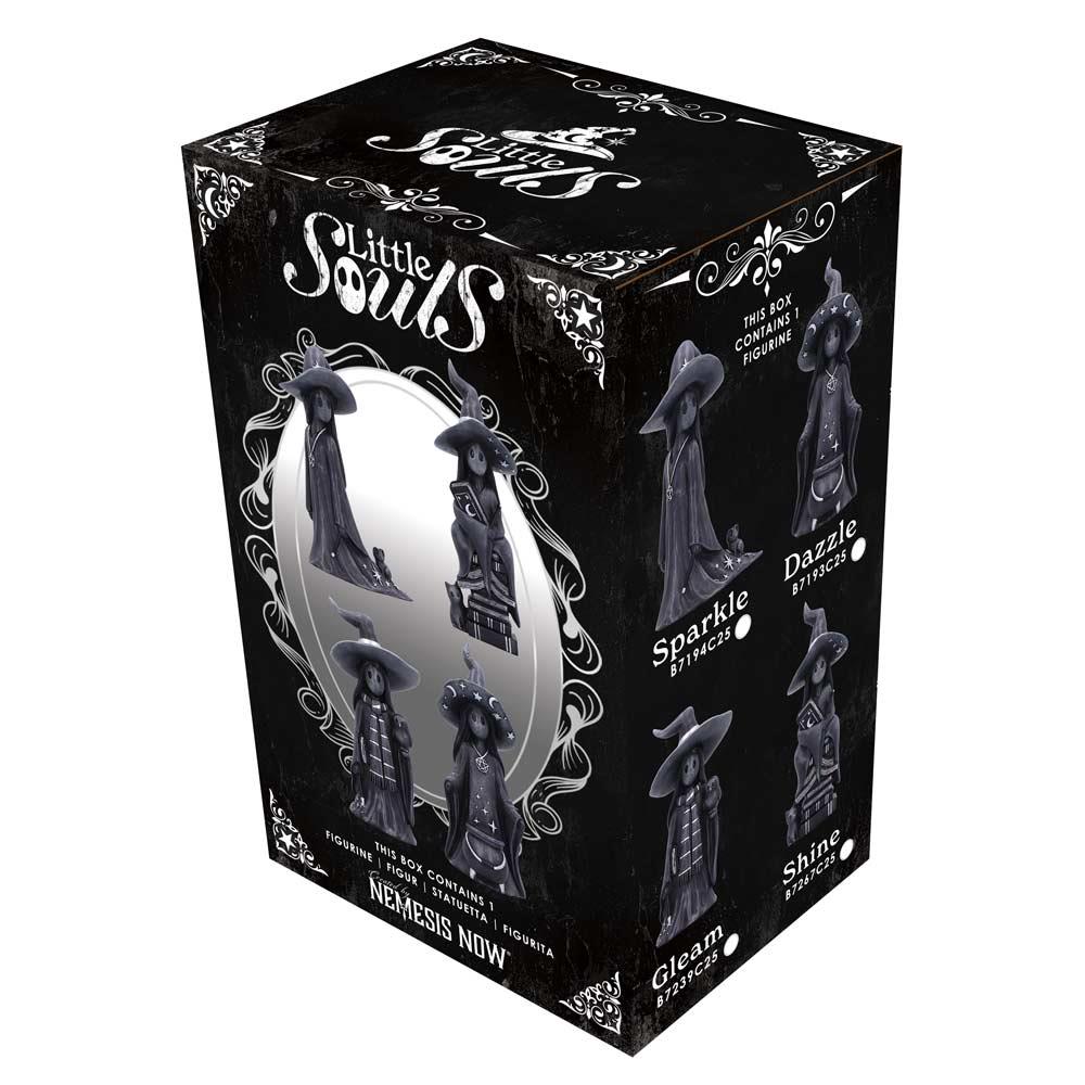Dazzle Little Souls Figurine Witch Spirit with Cauldron Fantasy Wiccan Gothic Decor