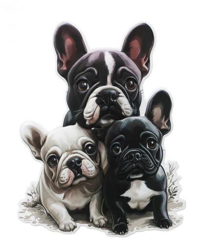 French Bulldog Metal Wall Art | Cute Dog Decor | Frenchie Puppy Wall Hanging 48cm x 36cm