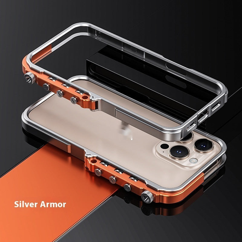 Anti-fall Armor Phone Case Suitable For Heat Dissipation 15PRO MAX Aluminum Alloy Frame 16PRO Metal Protective Cover