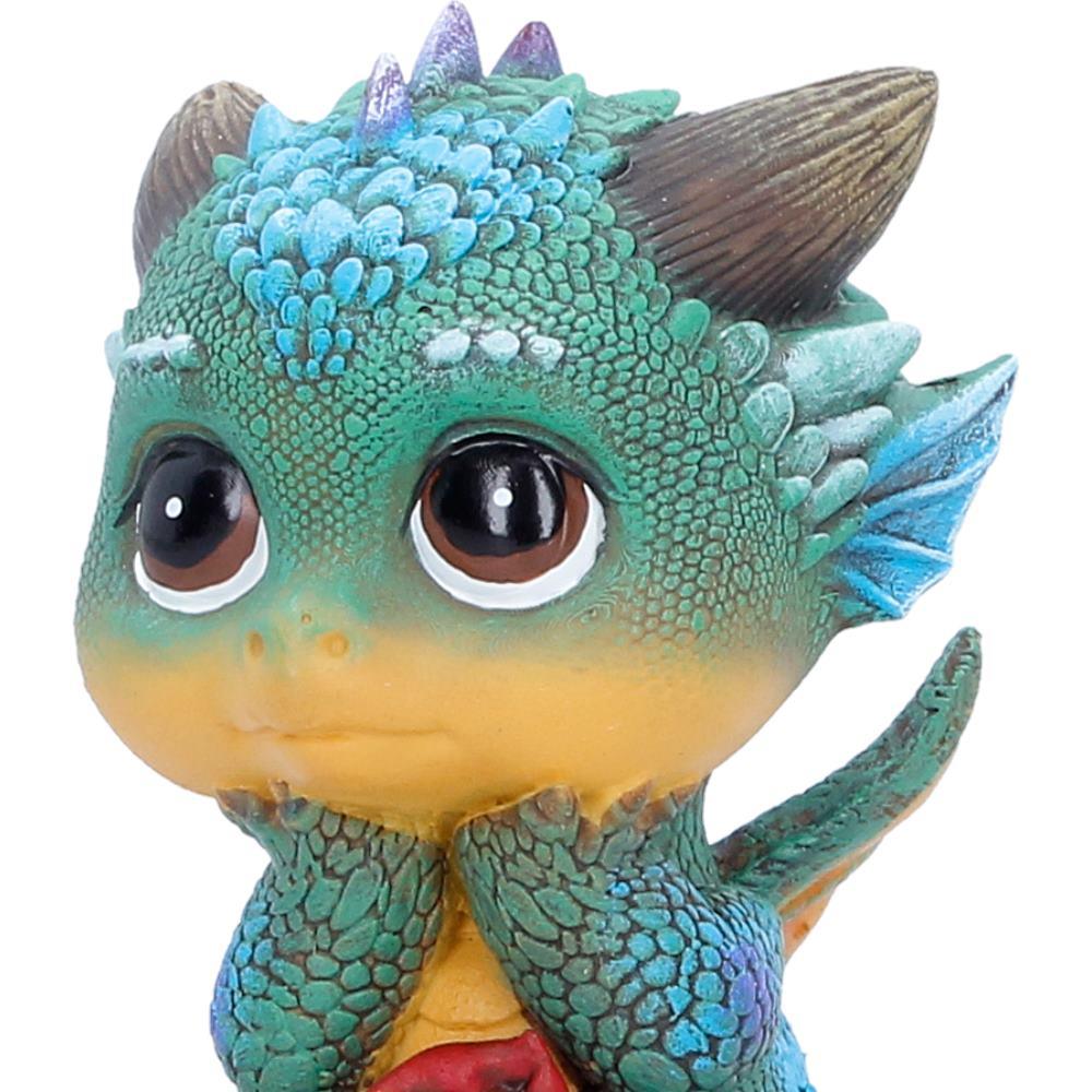 Cinders Mini Dragon Statue Whimsical Mythical Creature Rose Shelf Display Art
