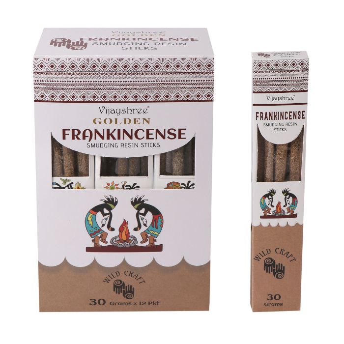 30g Golden Frankincense Smudging Resin Sticks