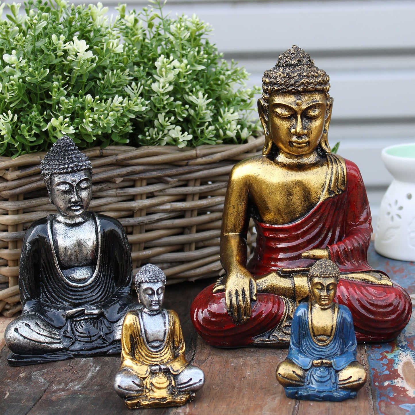 Red & Gold Buddha - Medium