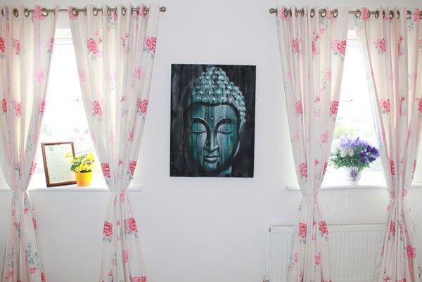 Wood Buddha Green 60x80cm