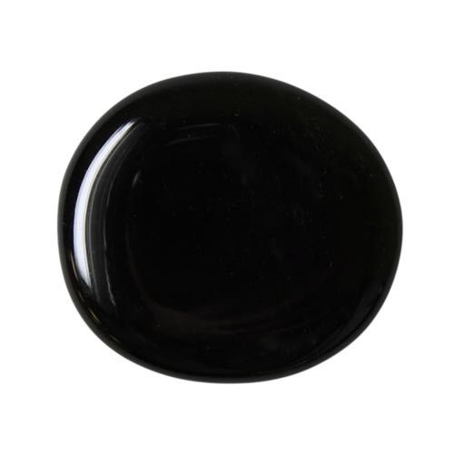 Scheibensteine -100g schwarzer Obsidian 100g