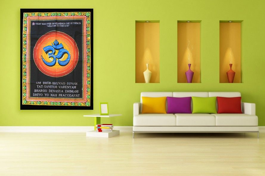 Indian Wall Art - Om