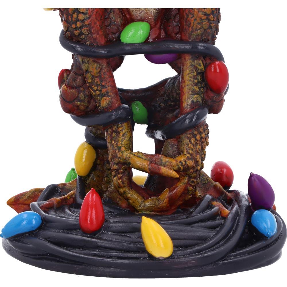 Gremlins Mohawk Figurine + Fairy Lights Christmas Horror Movie Statue Decor