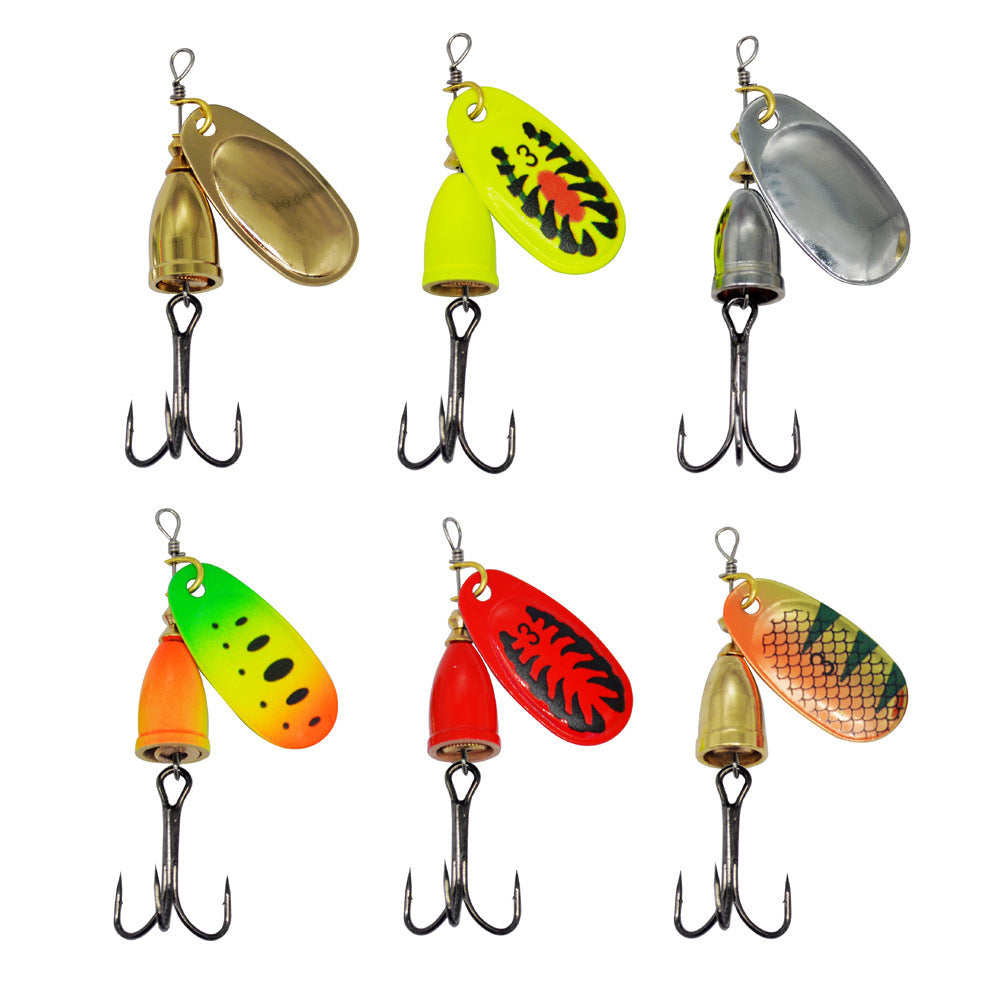 copper color fishing lures Copper Bell Rotating Sequins Fishing Lure