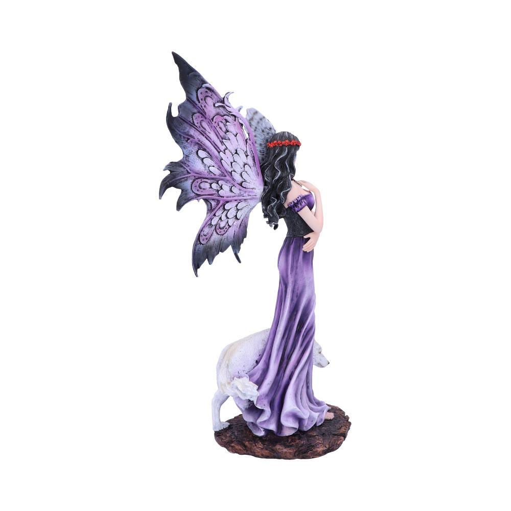 Gothic Fairy Guardian Wolf & Owl Figurine Enchanted Fantasy woodland Ornament