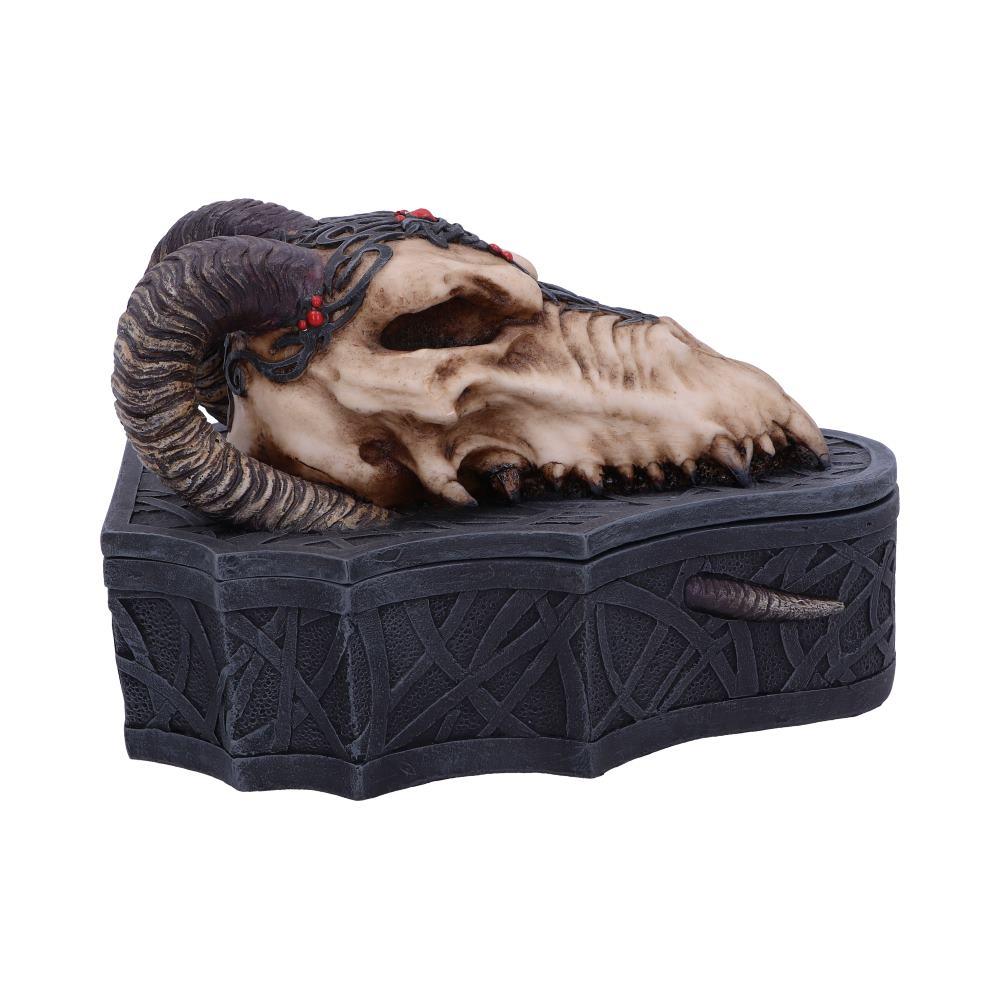 Fantasy Gothic Dragon Skull Box Monte Moore Design Collectible Trinket Storage