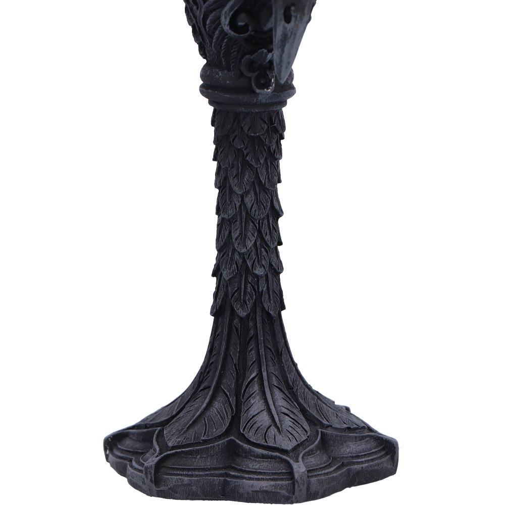 Fantasy Gothic Raven Chalice Goblet Skull Wing Design Drinkware Halloween Gift