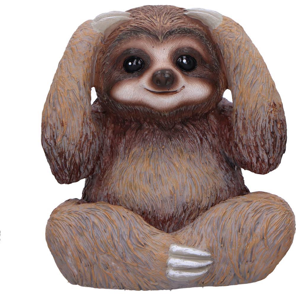 Three Wise Sloths Figurines See No, Hear No, Speak No Evil Nature Statues Decor