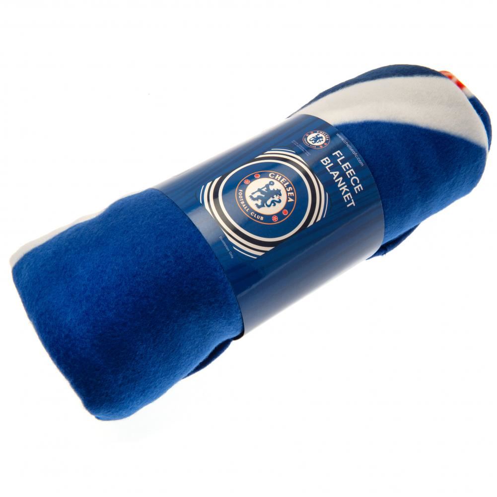 Chelsea FC Official Fleece Blanket – Soft & Warm, Large Club Crest Design