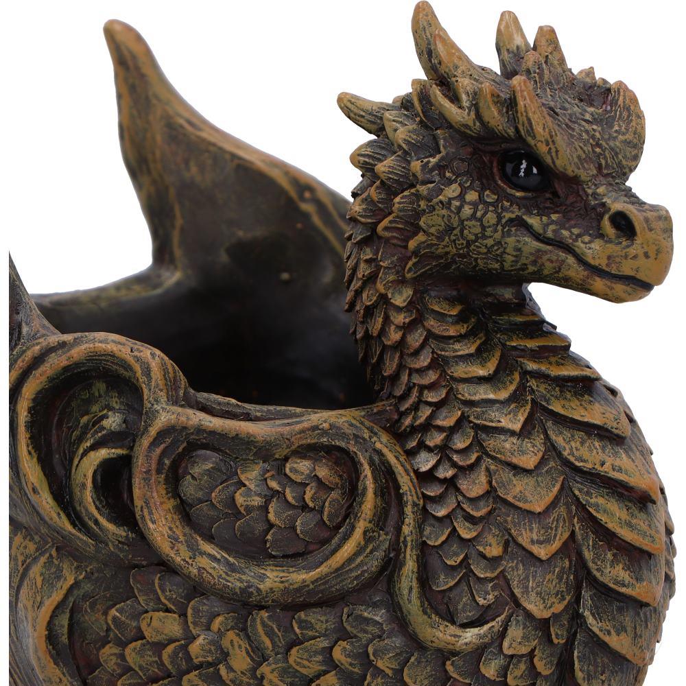 Mythical Dragon Treasure Dish Gothic Jewellery Holder Ornament Fantasy Sculpture